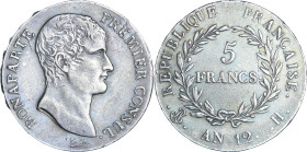 France - Bonaparte premier consul (1799-1804) - 5 francs An 12 H (La Rochelle)

SUP

Ga.577-F.301

 Ar ; 24.84 gr ; 37 mm

Monnaie comparable ...