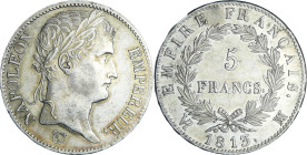 France - Napoléon 1er (1804-1814) - 5 francs revers empire 1813 MA (Marseille)

SUP

Ga.584-F.307

 Ar ; 24.83 gr ; 37 mm