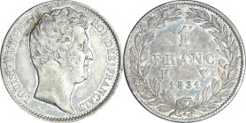 France - Louis-Philippe Ier (1830-1848) - 1 franc tête nue 1831 H (La Rochelle)

SUP+

Ga.452-F.209

 Ar ; 5.03 gr ; 23 mm