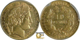 France - Troisième république (1871-1940) - 10 francs Cérès 1899 A (Paris)

PCGS AU 53

Frais de commission reduit à 10 % TTC pour ce lot.

Ga.1...