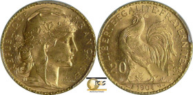France - Troisième république (1871-1940) - 20 francs Marianne 1904 A (Paris)

PCGS MS 64

Frais de commission reduit à 10 % TTC pour ce lot.

G...