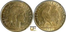 France - Troisième république (1871-1940) - 10 francs Marianne 1901 A (Paris)

PCGS AU 58

Frais de commission reduit à 10 % TTC pour ce lot.

G...