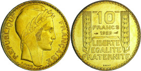 France - Troisième république (1871-1940) - 10 francs Turin 1929 essai

FDC

Maz.2552a- GEM 169.3

 Br-Al ; 9.12 gr ; 28 mm