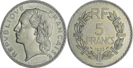 France - Troisième république (1871-1940) - 5 francs lavrillier 1933 essai

SPL

Maz.2563-GEM 141.7

 Ni ; 11.91 gr ; 31 mm