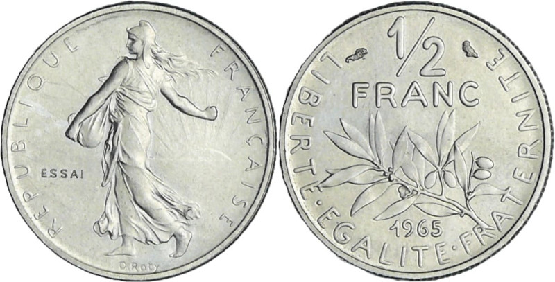 France - Cinquième république (1959- ) - 50 centimes 1965 essai

FDC

GEM 91...