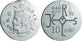 France - Série de Clovis à la république 1500 ans d'Histoire de France - Belle Épreuve 10 euro - Charles le Chauve 2011

BE

 Ar ; 22.2 gr ; 37 mm...