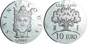 France - Série de Clovis à la république 1500 ans d'Histoire de France - Belle Épreuve 10 euro - Saint-Louis 2012

BE

 Ar ; 22.2 gr ; 37 mm

Mo...