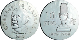 France - Série de Clovis à la république 1500 ans d'Histoire de France - Belle Épreuve 10 euro - Charles de Gaulle 2015

BE

Ar ; 22.2 gr ; 37 mm...