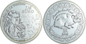 France - Série calendrier chinois - Belle Épreuve 1/4 d'euro Année du rat 2008

BE

 Ar ; 22.2 gr ; 37 mm

Monnaie avec certificat numéroté (027...