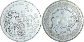France - Série calendrier chinois - Belle Épreuve 5 euro Année du bœuf 2009

BE

 Ar ; 22.2 gr ; 37 mm

Monnaie avec certificat numéroté (01946 ...