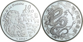 France - Série calendrier chinois - Belle Épreuve 10 euro Année du dragon 2012

BE

 Ar ; 22.2 gr ; 37 mm

Monnaie sans certificat.