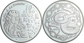 France - Série calendrier chinois - Belle Épreuve 10 euro - Année du serpent 2013

BE

 Ar ; 22.2 gr ; 37 mm

Monnaie présentée dans son écrin a...