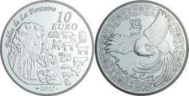 France - Série calendrier chinois - Belle Épreuve 10 euro - Année du coq 2017

BE

 Ar ; 22.2 gr ; 37 mm

Monnaie présentée dans son écrin avec ...