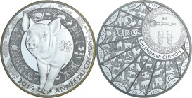 France - Série calendrier chinois - Belle Épreuve 10 euro - Année du cochon 2019

BE

 Ar ; 22.2 gr ; 37 mm

Monnaie présentée dans son écrin av...