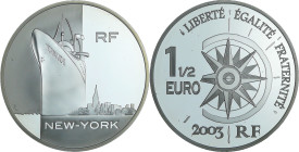 France - Série voyages autour du monde - Belle Épreuve 10 euro 1 1/2 euro - New-York 2003

BE

 Ar ; 22.2 gr ; 37 mm

Monnaie présentée dans son...