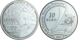 France - Série grand navire français - Belle Épreuve 10 euro - Le Soleil Royal 2015

BE

 Ar ; 22.2 gr ; 37 mm

Monnaie présentée dans son écrin...