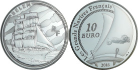 France - Série grand navire français - Belle Épreuve 10 euro - Le Belem 2016

BE

 Ar ; 22.2 gr ; 37 mm

Monnaie présentée dans son écrin avec c...