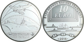 France - Série grand navire français - Belle Épreuve 10 euro - Le Charle de Gaulle 2016

BE

 Ar ; 22.2 gr ; 37 mm

Monnaie présentée dans son é...