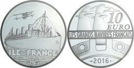 France - Série grand navire français - Belle Épreuve 10 euro - L'Ile de France 2016

BE

 Ar ; 22.2 gr ; 37 mm

Monnaie présentée dans son écrin...