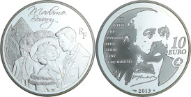 France - Série grands personnages de la littèrature française - Belle Épreuve de 10 euro - Madame Bovary 2013

BE

 Ar ; 22.2 gr ; 37 mm

Monnai...