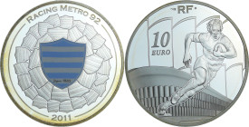 France - Belle Épreuve de 10 euro - Club du stade Français 2011

BE

 Ar ; 22.2 gr ; 37 mm

Monnaie présentée dans son écrin avec cartouche cart...