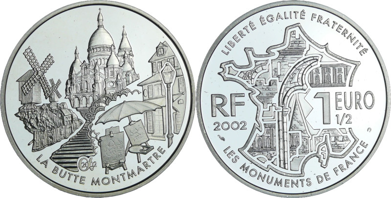 France - Lieux et monuments de France - Belle Épreuve de 1 1/2 euro - Montmartre...