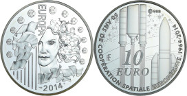 France - Série Europa - Belle Épreuve de 10 euro - Coopération spatiale européenne 2014

BE

 Ar ; 22.2 gr ; 37 mm

Monnaie présentée dans son é...