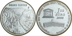France - Lieux et monuments du monde - Belle Épreuve de 1 1/2 euro - Grand cayon 2008

BE

 Ar ; 22.2 gr ; 37 mm

Monnaie présentée dans son écr...
