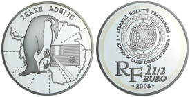 France - Lieux et monuments du monde - Belle Épreuve de 1 1/2 euro - Terre Adélie 2008

BE

 Ar ; 22.2 gr ; 37 mm

Monnaie présentée dans son éc...