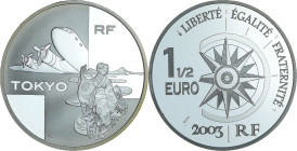 France - Voyage autour du Monde - Belle Épreuve de 1 1/2 euro - Vol Paris-Tokyo 2003

BE

 Ar ; 22.2 gr ; 37 mm

Monnaie présentée dans son écri...