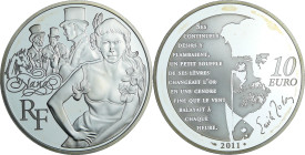 France - Série Héros de la Littérature Française - Belle Épreuve de 10 euro - Nana (Emile Zola) 2011

BE

 Ar ; 22.2 gr ; 37 mm

Monnaie présent...