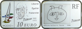 France - Série Des peintres célébres - Belle Épreuve de 10 euro -Pablo Picasso 2010

BE

 Ar ; 15 gr ; 30*21 mm

Monnaie présentée dans son écri...