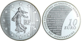 France - La Semeuse - Belle Épreuve de 10 euro - 50e anniversaire de la cour européenne des droits de l'Homme 2009

BE

 Ar ; 22.2 gr ; 37 mm

M...