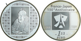 France - Série relations diplomatiques France-Japon - Belle Épreuve de 1 1/2 euro - Tableau japonaies 2008

BE

 Ar ; 22.2 gr ; 37 mm

Monnaie p...