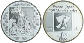 France - Série relations diplomatiques France-Japon - Belle Épreuve de 1 1/2 euro - Tableau français 2008

BE

 Ar ; 22.2 gr ; 37 mm

Monnaie pr...