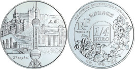 France - Relation politique France-Chine - Belle Épreuve de 1/4 euro - Année France-Chine Shangai 2005

BE

 Ar ; 22.2 gr ; 37 mm

Monnaie prése...