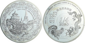 France - Relation politique France-Chine - Belle Épreuve de 1/4 - Année France-Chine 2004

BE

 Ar ; 22.2 gr ; 37 mm

Monnaie présentée dans son...