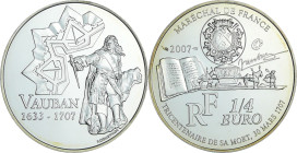 France - Belle Épreuve de 1/4 euro - Vauban 2007

BE

 Ar ; 13 gr ; 30 mm

Monnaie présentée dans son écrin avec cartouche cartonné.