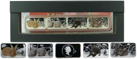 Cook islands - The Perth mint - Série "Lunar calendar - Year of the rabbit" - 2011

PROOF

The Perth mint, 4 monnaies de 1once.

 Ar ; 4*31.135 ...