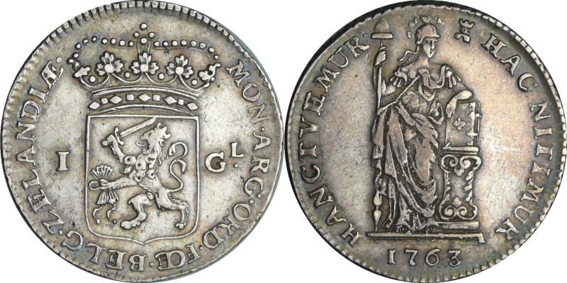 Hollande - Zeeland - 1 gulden 1763

TTB+

KM#100-Delm.1178

 Ar ; 10.63 gr...
