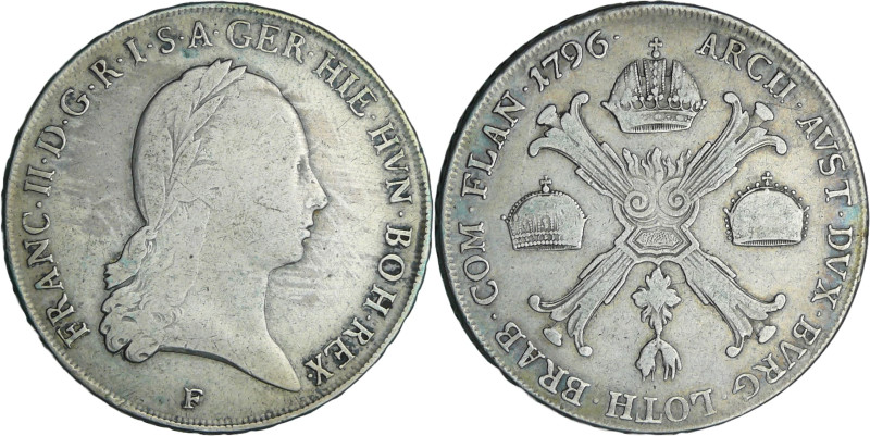 Pays-Bas autrichien - François II (1792-1835) - Couronne 1796 F (Hall)

TB

...