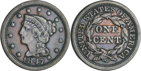 United States of Amirica - Cent "Classic Head" 1847

TTB

KM#67

 Cu ; 10.67 gr ; 27 mm