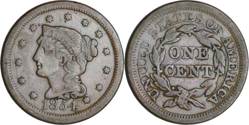 United States of Amirica - Cent "Classic Head" 1854

TTB

KM#67

 Cu ; 10....