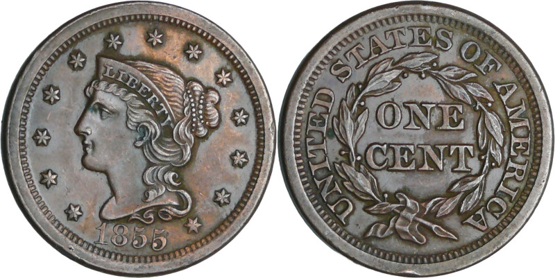 United States of Amirica - Cent "Classic Head" 1855

SUP

KM#67

 Cu ; 10....