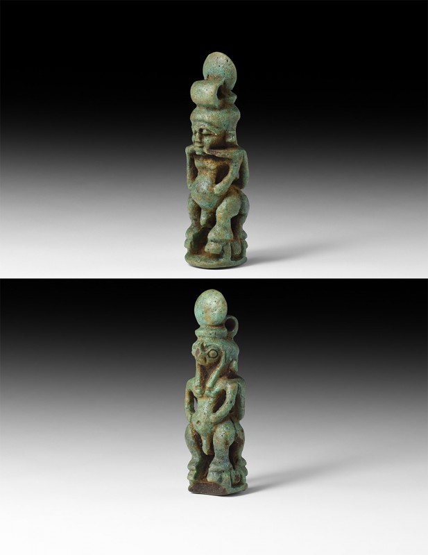 Egyptian Multi Pataikos Amulet
Third Intermediate Period, 1070-664 BC. A finely...