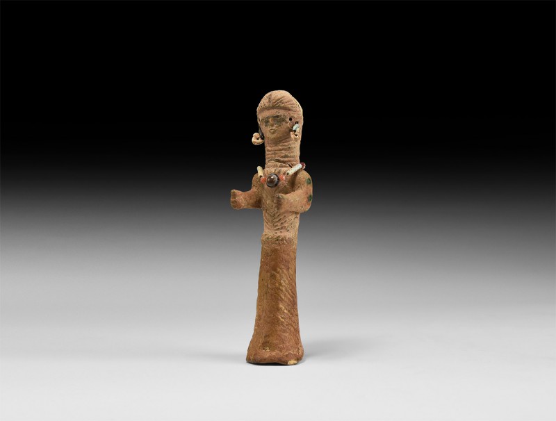 Parthian Standing Idol
3rd century BC-2nd century AD. A carved bone figure, sta...