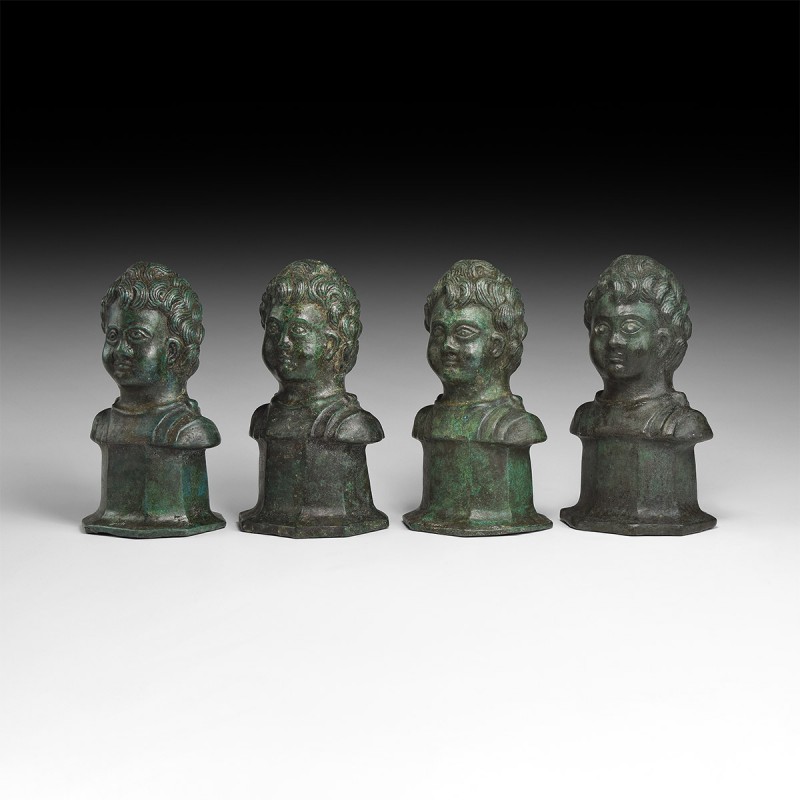 Roman Military Chariot Mount Set
4th century AD. A matched group of four Consta...
