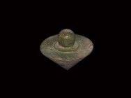 Roman Mason's Plumb Bob Weight
1st-3rd century AD. A substantial bronze plumb bob with conical lower body, wide circular base to the neck. 261 grams,...