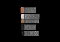Western Asiatic Cylinder Seal Collection
Mainly 2nd millennium BC. A mixed group of cylinder seals in limestone, agate, and other minerals with mainl...