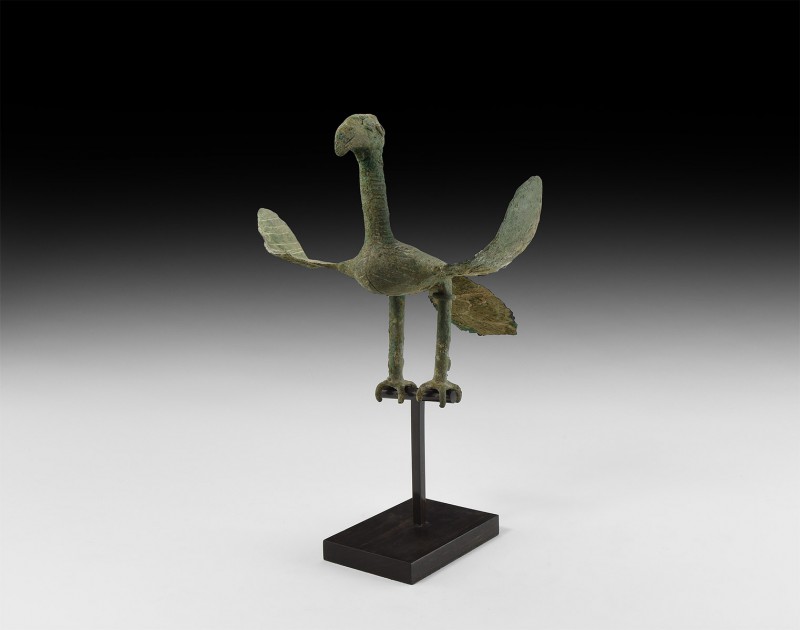 Western Asiatic Bactrian Bird Statue
Late 3rd-early 2nd millennium BC. A bronze...